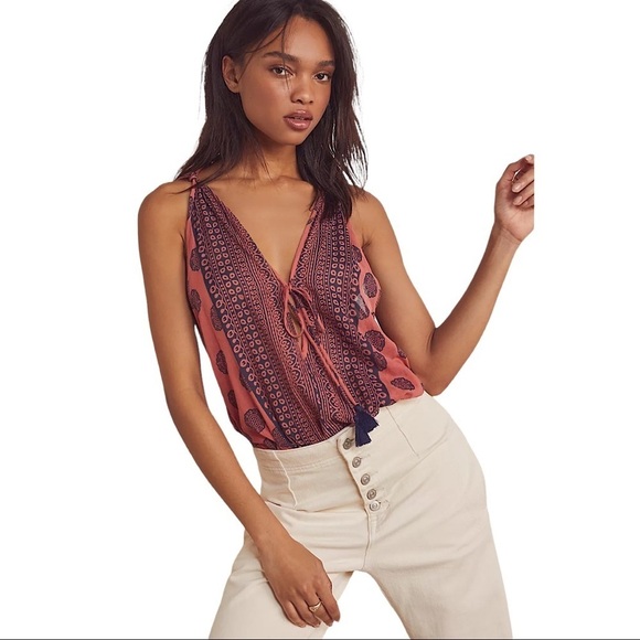FREE PEOPLE INTIMATELY Tasseled Bodysuit - Picture 1 of 10